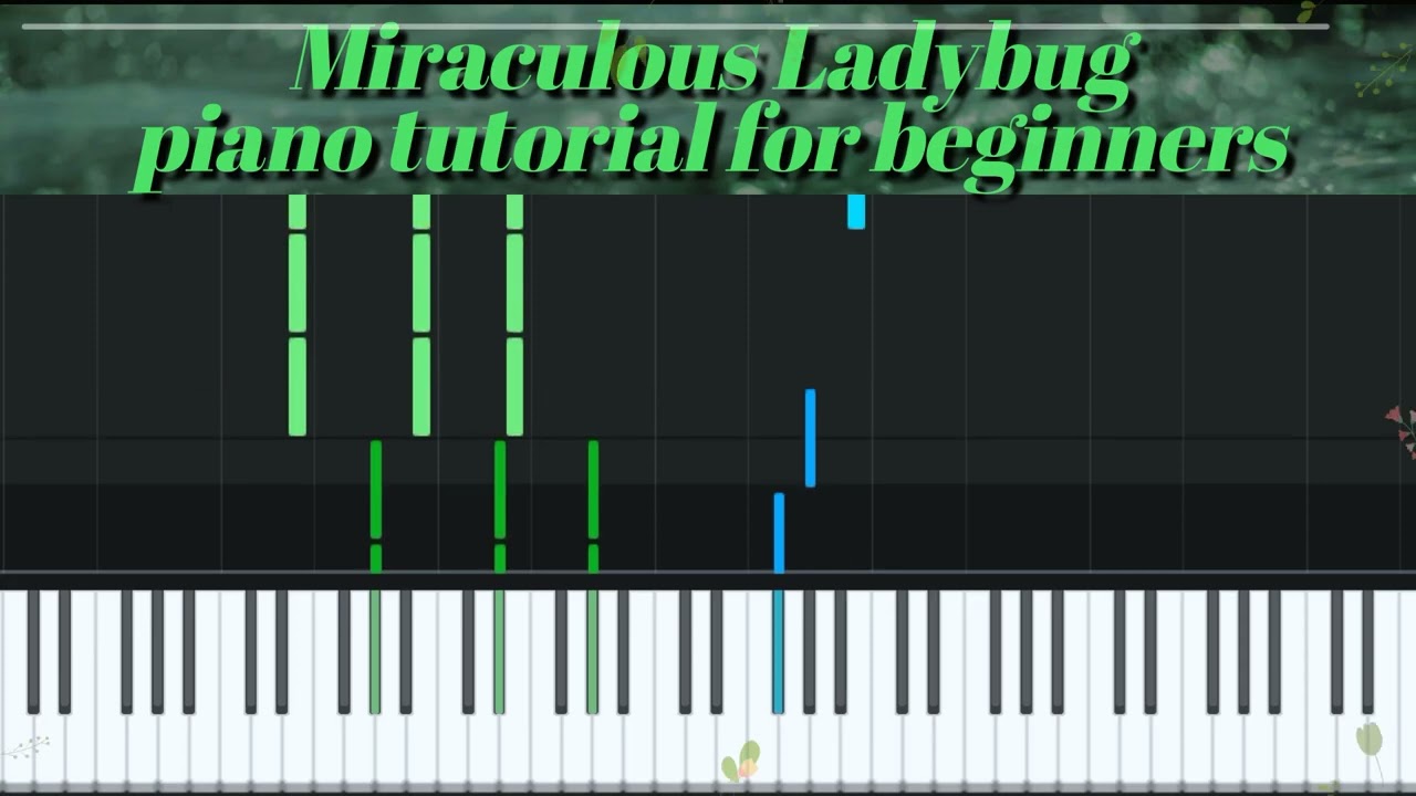 Miraculous - Ladybug Music simple piano tutorial. Easy for beginners. 