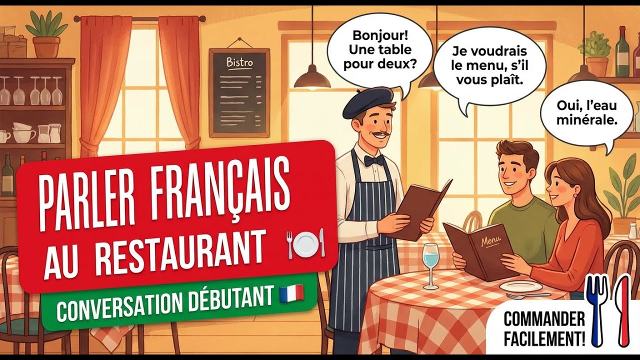 Parler Français au Restaurant | Conversation et Phrases pour Débutants