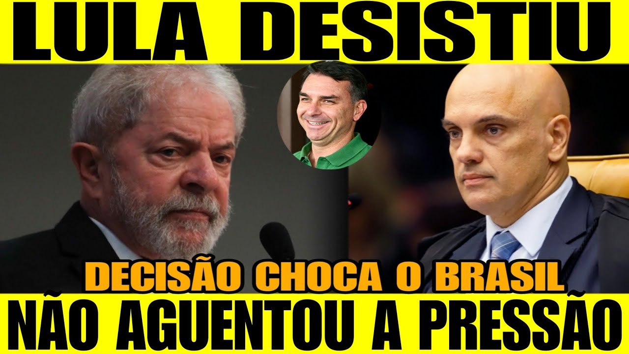 URGENTE - LULA DESISTIU!! NÃO AGUENTOU A PRESSÃO -JANJA ENTRA EM DESESPERO APÓS DENÚNCIA -MORAES SO 