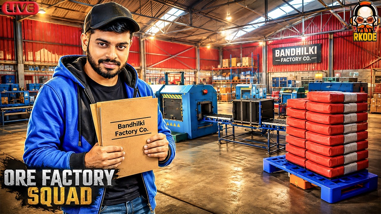 ORE FACTORY SQUAD with @JerryVirus@DKisLIVE & Aaksh FULL LIVESTREAM GAMEPLAY | RKODE GAMING