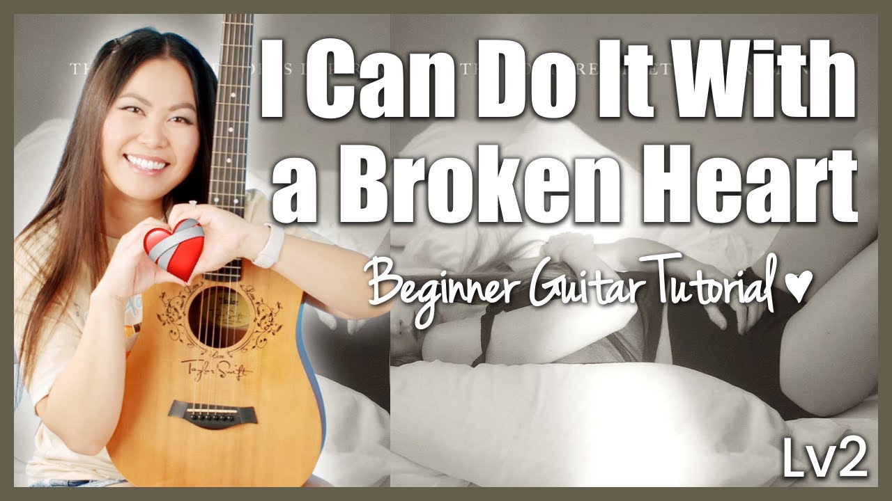 I Can Do It With a Broken Heart 🤍 Taylor Swift EASY Guitar Tutorial Beginner Lesson Chords Strumming