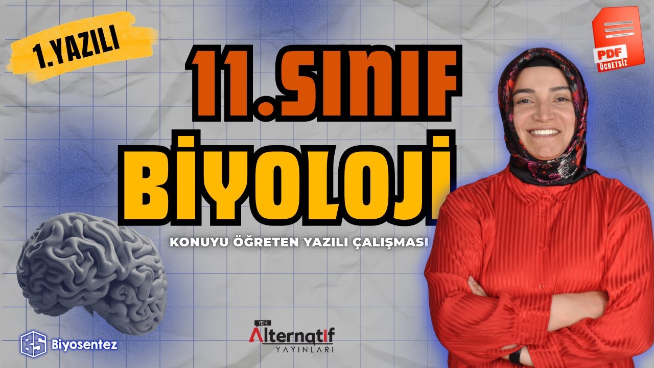 11.Sınıf Biyoloji Yazılı Hazırlık Çalışması | 1oo Aldıran Sorular| 2026 | Ücretsiz PDF