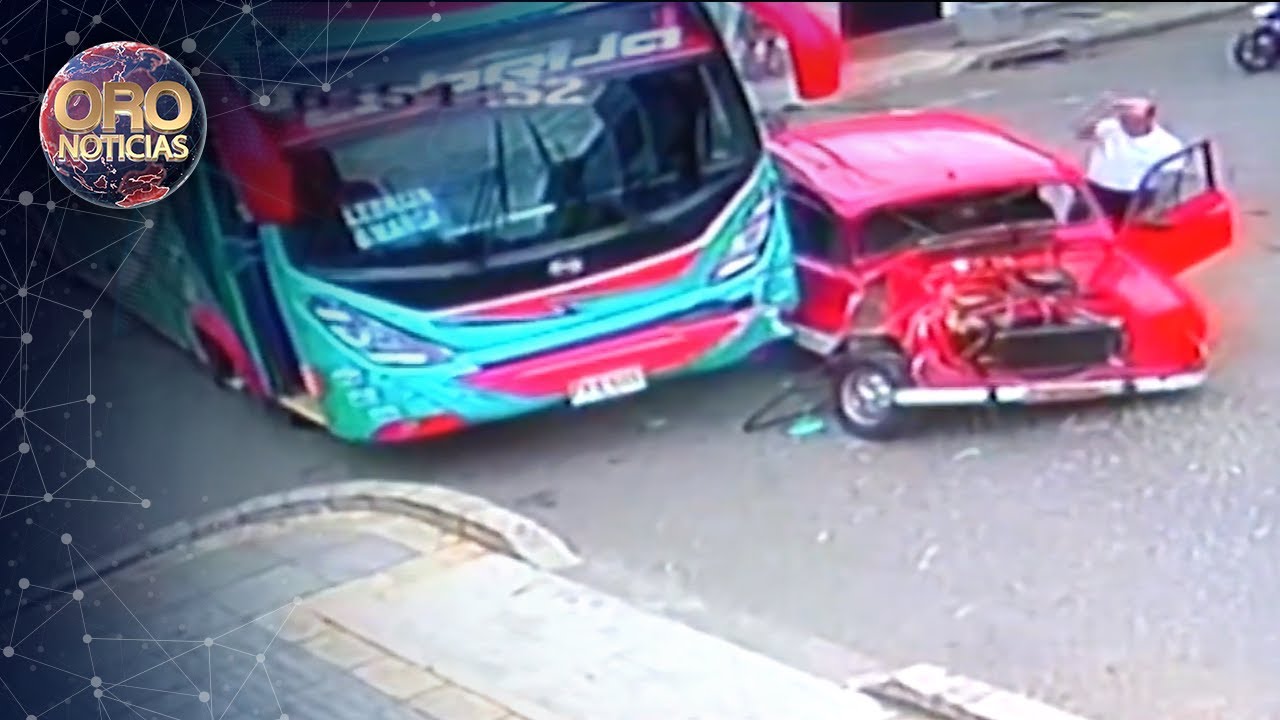 Aparatoso accidente en el centro de Bucaramanga | Oro Noticias
