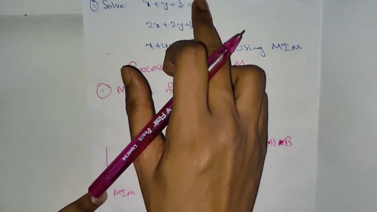 #522 Tips to solve Matrix inversion method in telugu by skydhoni