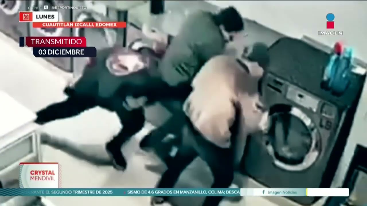 Sicarios emboscan a tres hombres en lavander&iacute;a del Edomex | Lo Mejor de Imagen Noticias