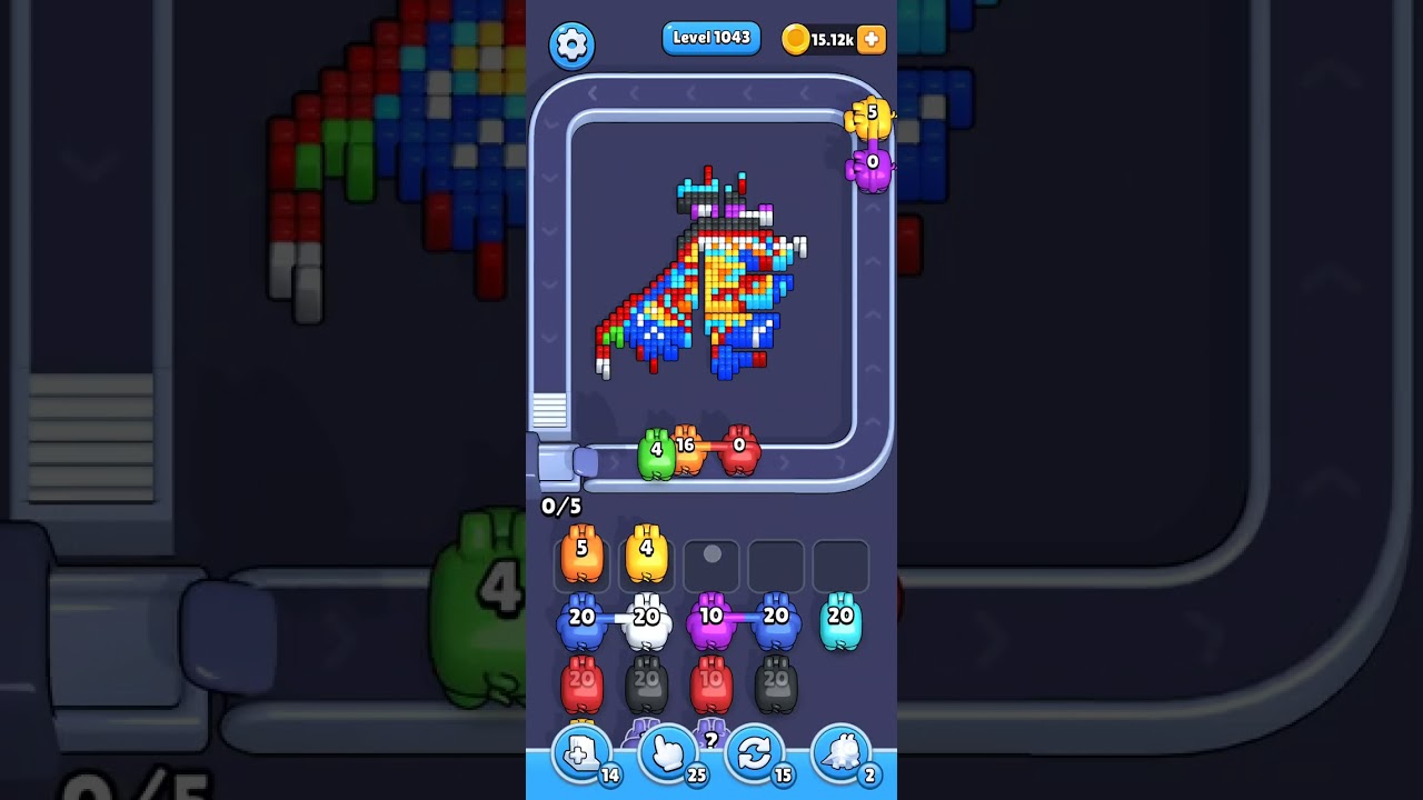 Pixel Flow Level 1043 Solution No Commentary 
