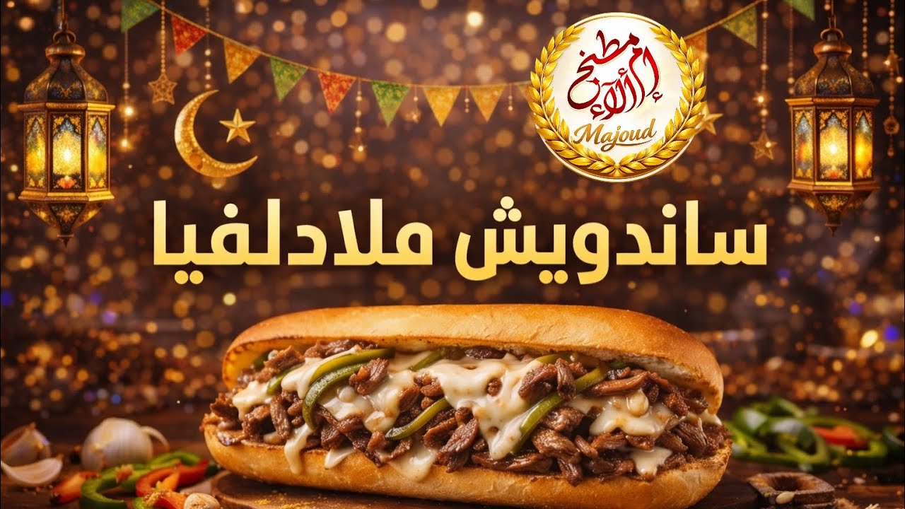 سلسلة إفطارنا | سر نجاح وصفة الفيلادلفيا مثل يلي بالمطاعم ! وصفة سهلة وسريعة للإفطار 🌙❤️