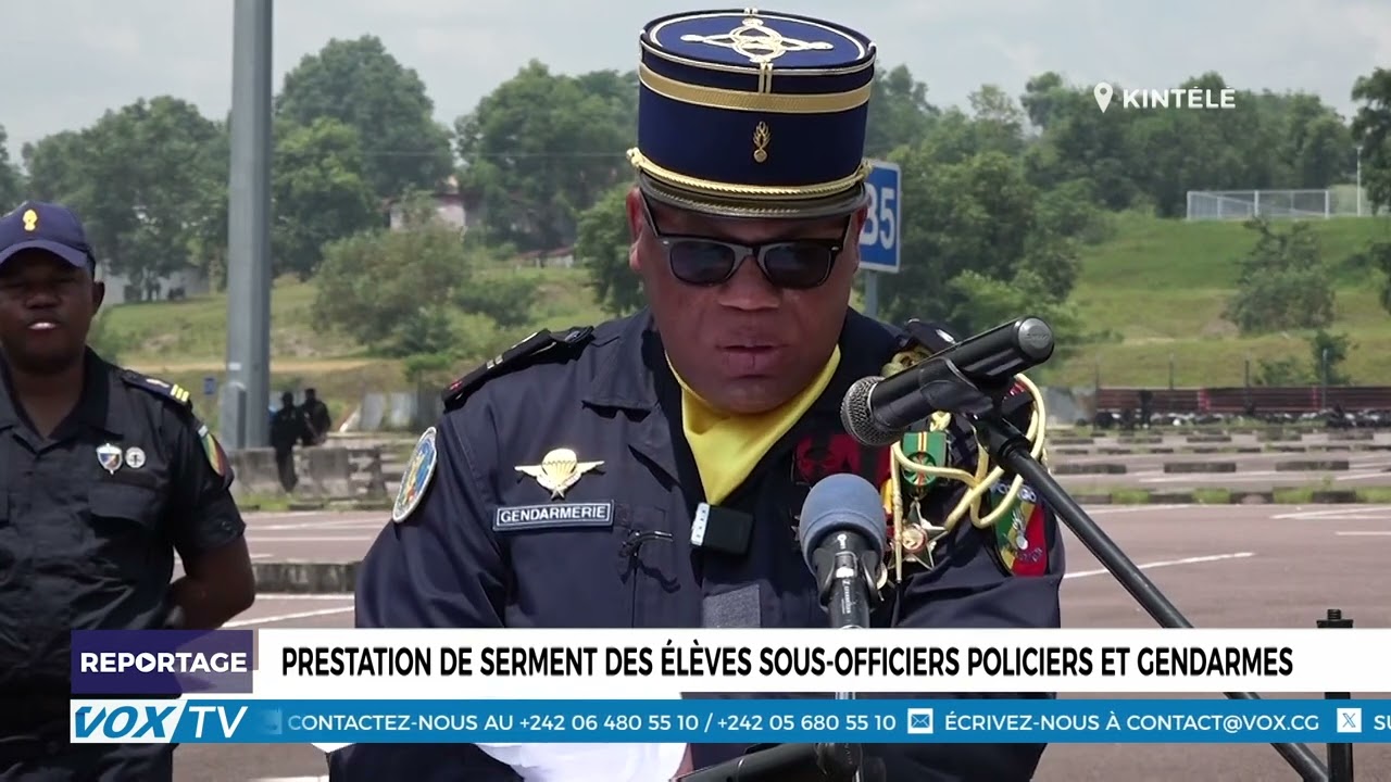 Prestation de serment des élèves sous officiers policiers et gendarmes