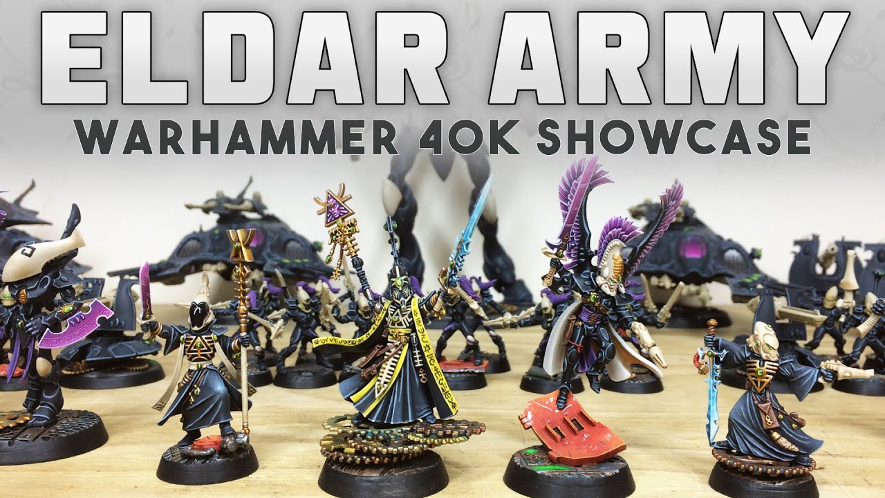 PAINTING SHOWCASE Eldar Army for Warhammer 40k 9th Edition