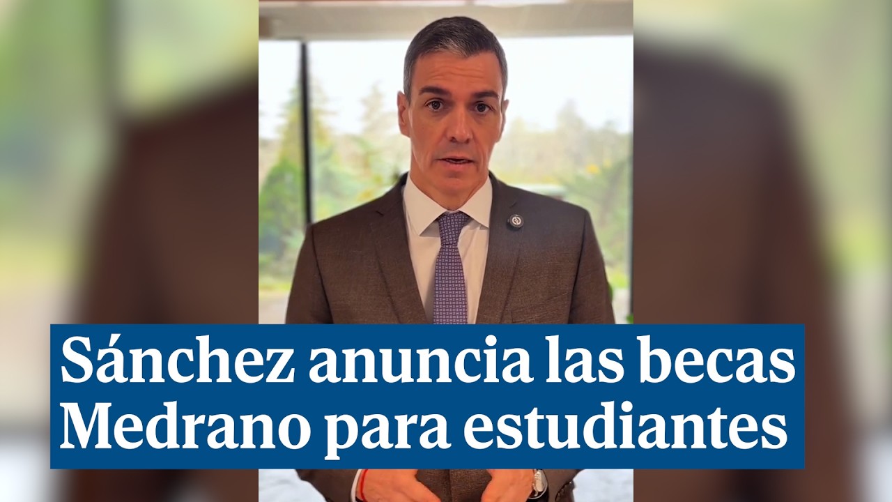 Sánchez anuncia las becas Medrano para jóvenes que estudien fuera de su ciudad