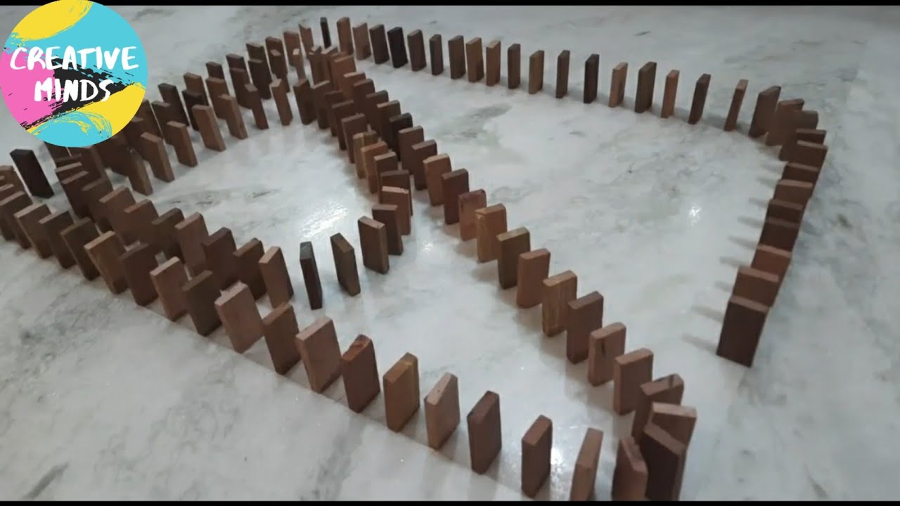 Satisfying Domino | Part-3 | CREATIVE MINDS | # shorts