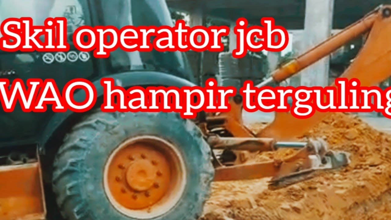 sekil operator case 580M potong tanah