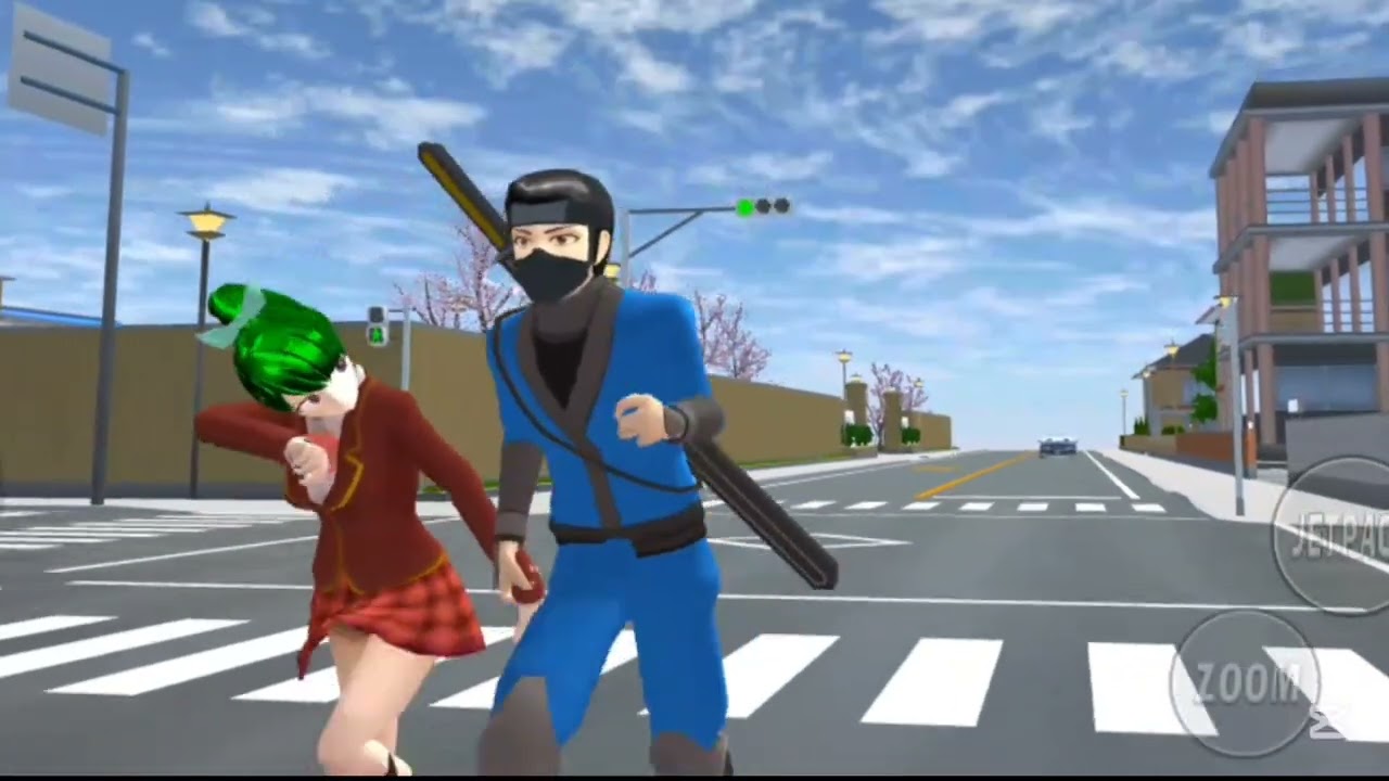 Sakura gidnaep and yota boy police rescue English viral video Sakura school simulator video