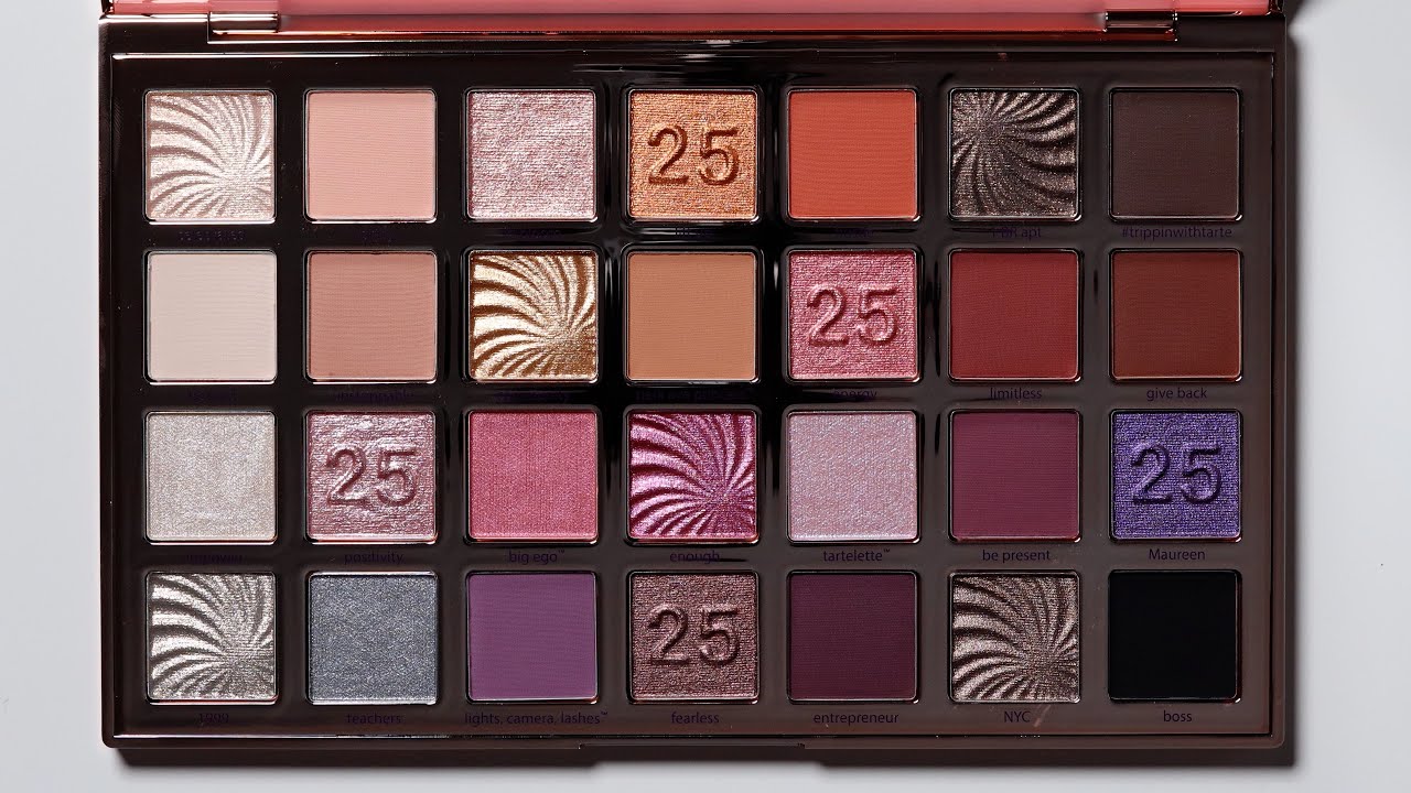 Tarte Tartelette Reflections Palette Swatches
