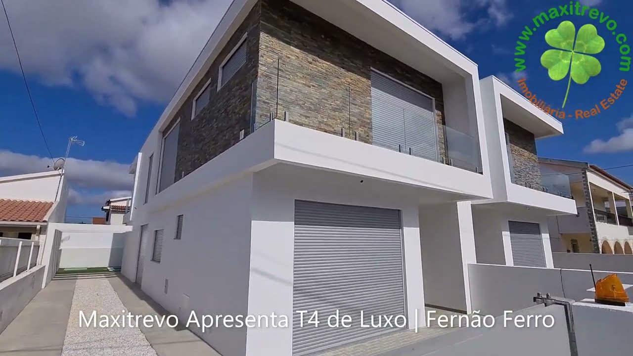 Moradia T4 Luxo com Piscina Água Salgada| Fernão Ferro | New House Tour 4 Bedrooms | Nouvelle Maison
