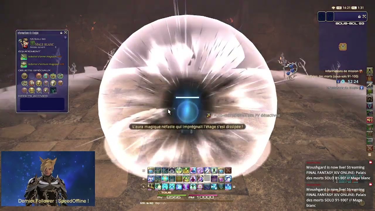 [FFXIV] Palais des morts SOLO 91-100 // Mage blanc
