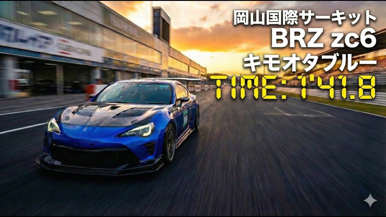 2025.12.10 Okayama 1day Track Festival 予選 1分41秒8 BRZ ZC6