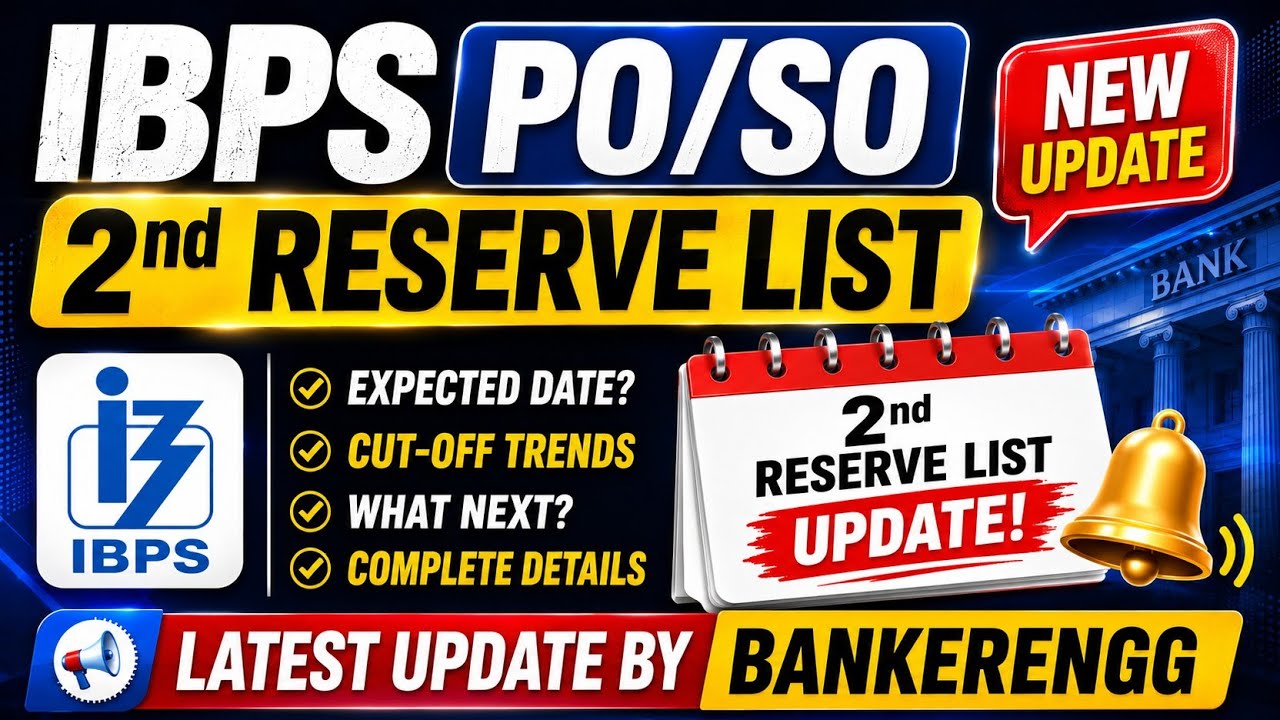 New Update: IBPS PO/SO Reserve List 2