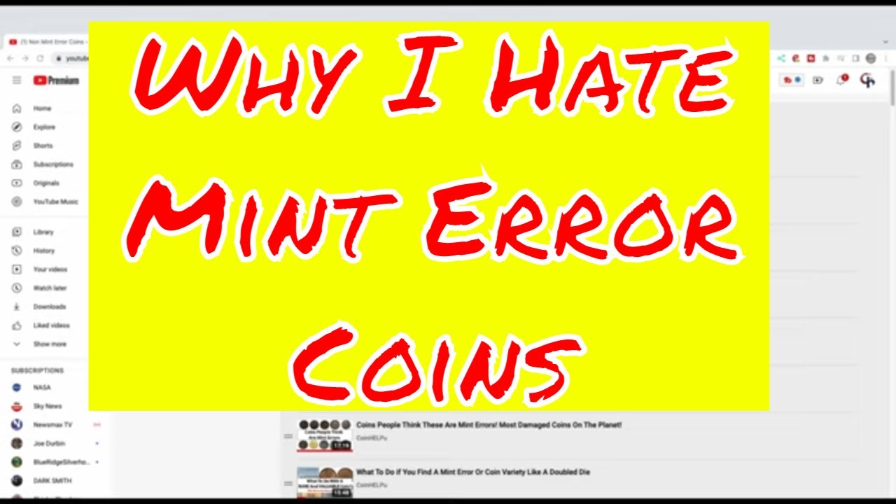 Main Reason I Hate Mint Errors & Varieties - Coin Dealer Opinion