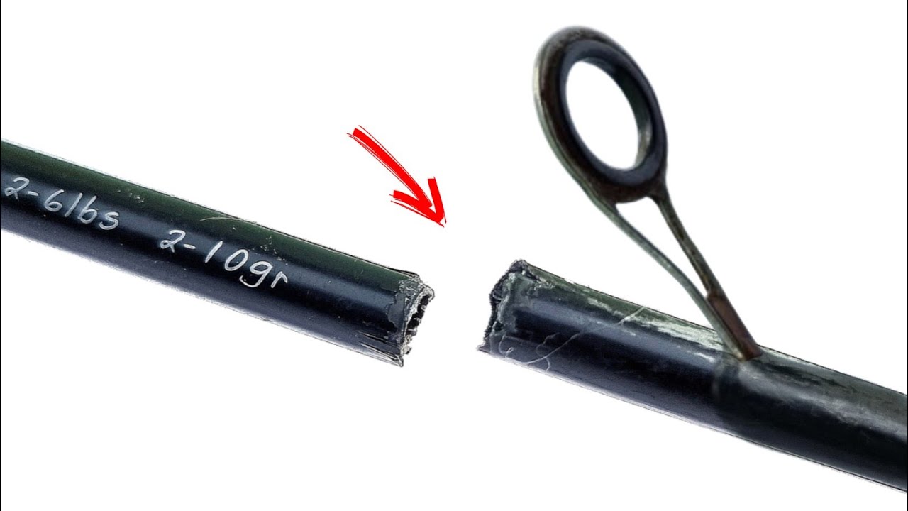 Don't throw it away!  Repair broken fishing rods very easily!