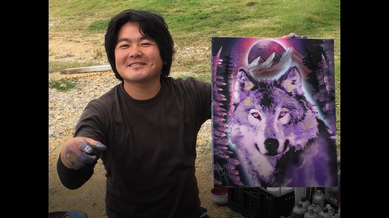 Sexy Wolf by spray art eden