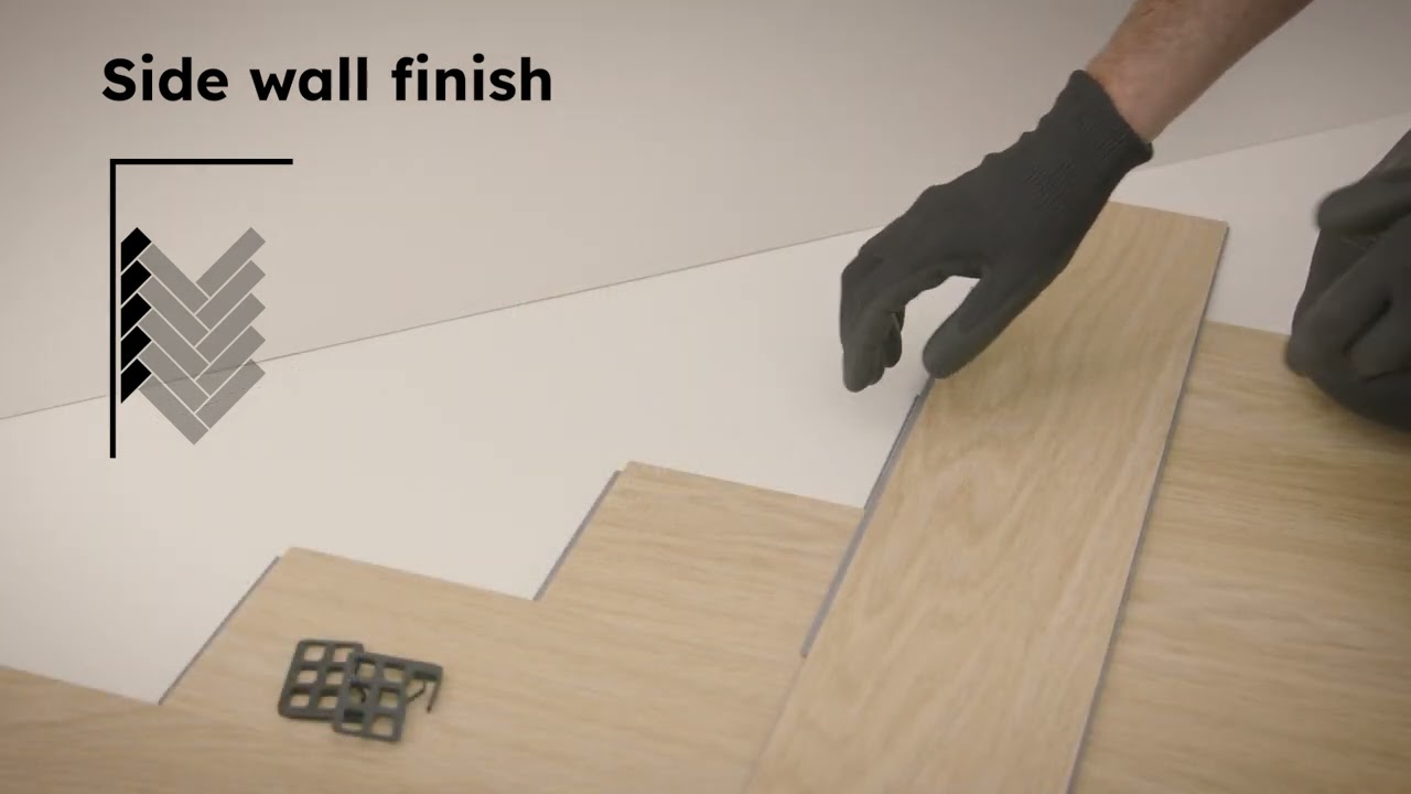 How to install a Moduleo LayRed Unizip Herringbone floor?