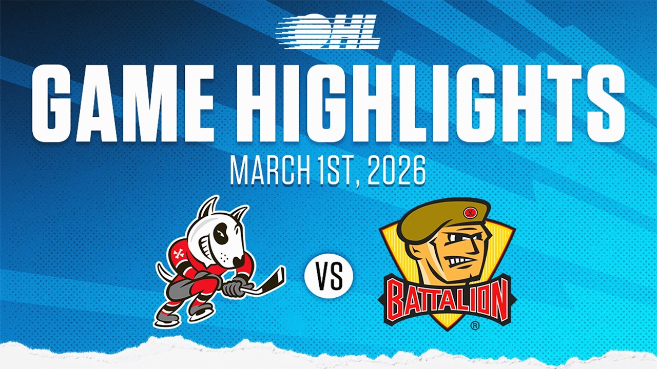 Основные моменты матча OHL: Niagara IceDogs против North Bay Battalion, 1 марта 2026 г.