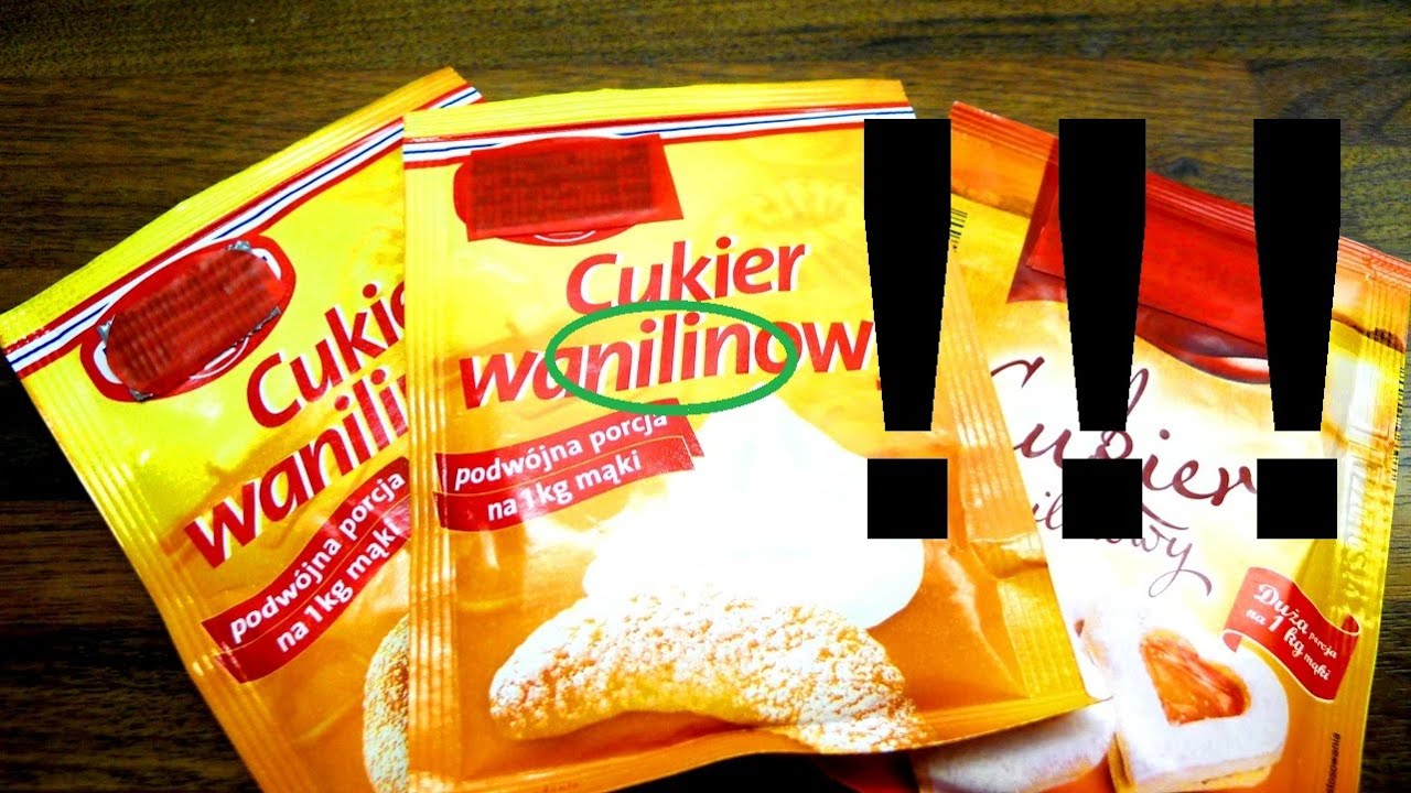 Cukier jest waNILINowy, nie waniliowy - Nauka. To lubię.