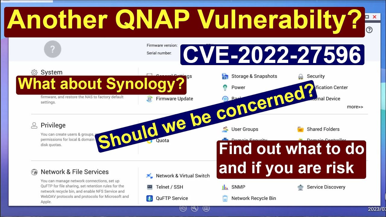 Безопасность и уязвимости QNAP &mdash; CVE-2022-27596