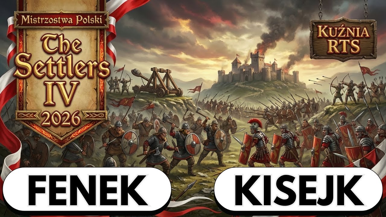 MISTRZOSTWA POLSKI THE SETTLERS IV 2026 - 1/4 - /UB/ - FENEK vs KISEJK