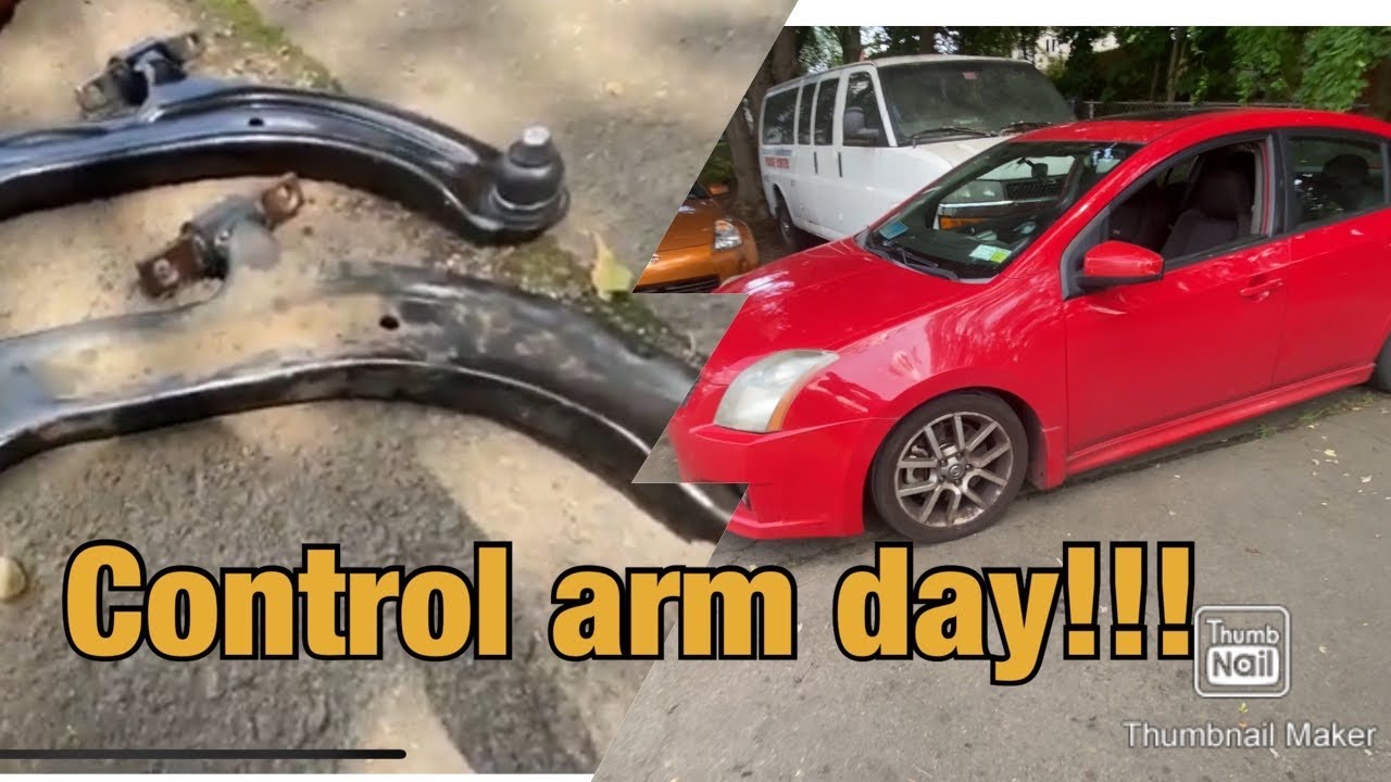 How to replace a lower control arm 2007-2012 Nissan Sentra SE-R Spec v
