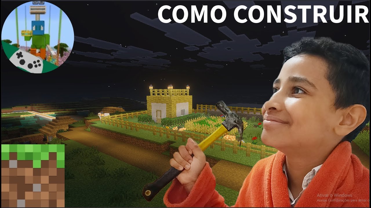 COMO CONSTRUIR UMA CASA COM UMA PLANTAÇÃO GIGANTE NO MINECRAFT