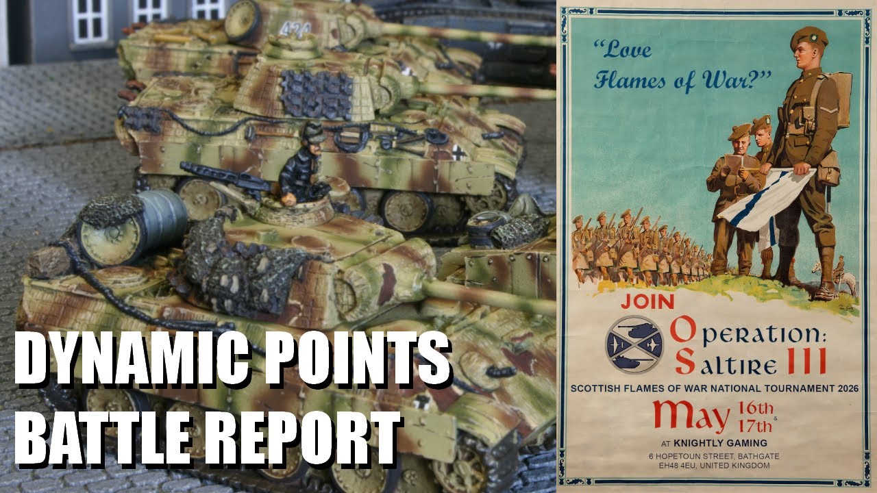 Flames of War Battle Report - Dynamic Points Panthers vs Soviet Heavies