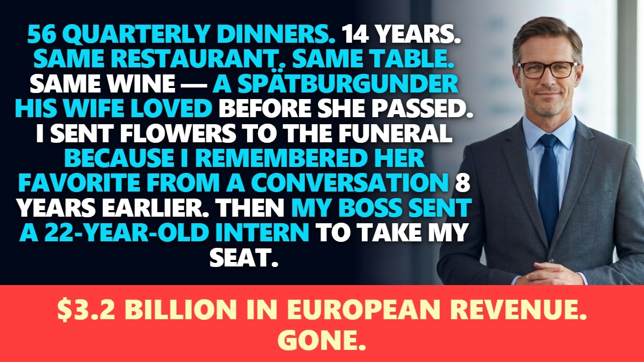 Boss Sent an Intern to My $1.9 Billion Client Dinner — The Client Had Flown 4,000 Miles to See Me