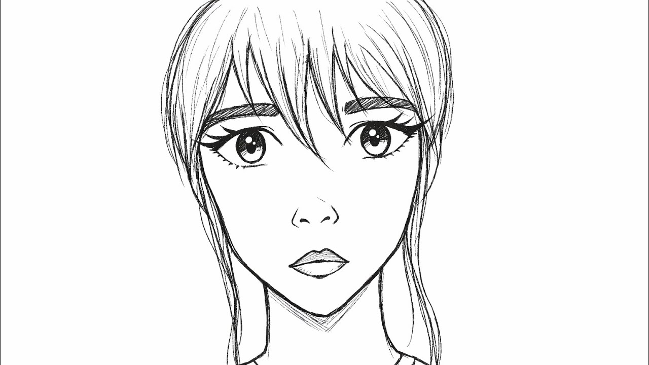 How to draw anime girl || Easy drawing for beginners || step by step || @Animagic-13