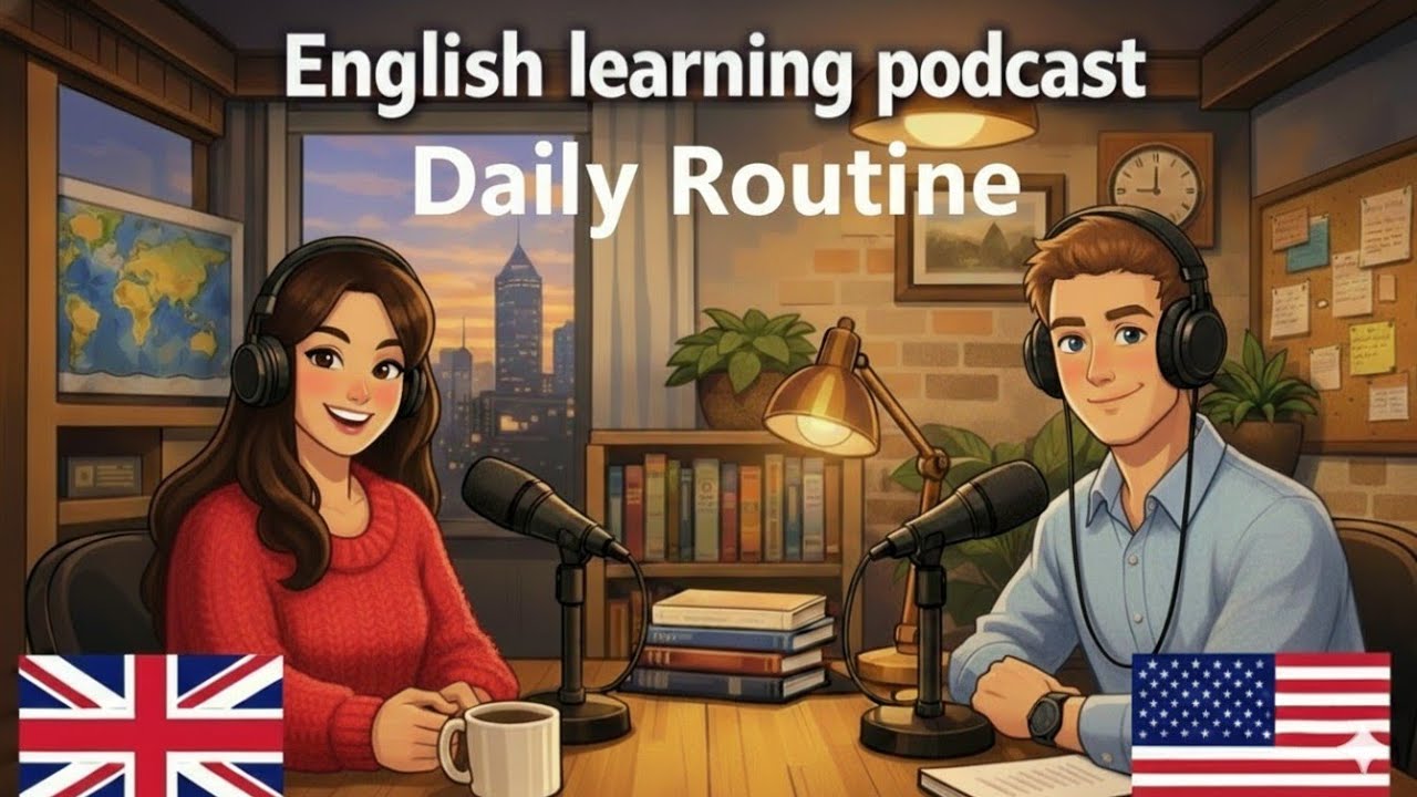 My Daily Routine for the New Year | English Conversation Practice Podcast for Fluency