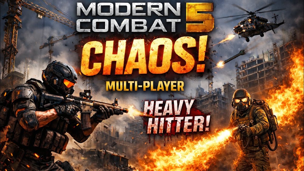 Modern Combat 5 | Heavy Hitting | Team Battle | Multi-Player | Android Games | New | 4K #trending