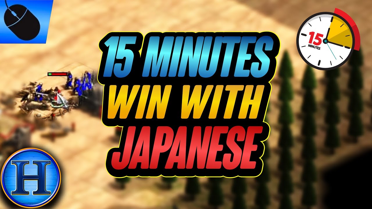 15 MINUTES WIN EVERY TIME WITH JAPANESE | AoE2