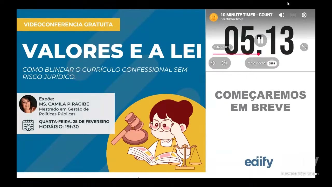 Edify Brasil | Valores e a Lei: Como Blindar o Currículo Confessional Sem Risco Jurídico