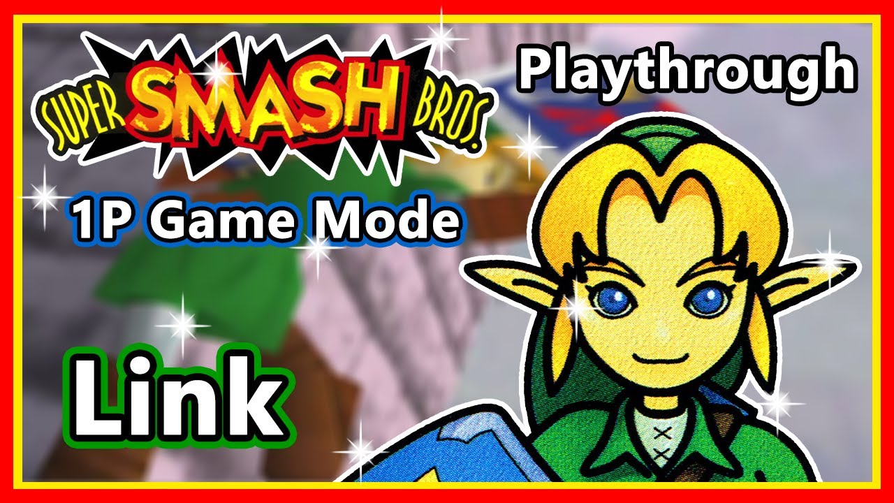 Super Smash Bros. (N64) - Playthrough | 1P Game Mode | Link [Unlock Jigglypuff]