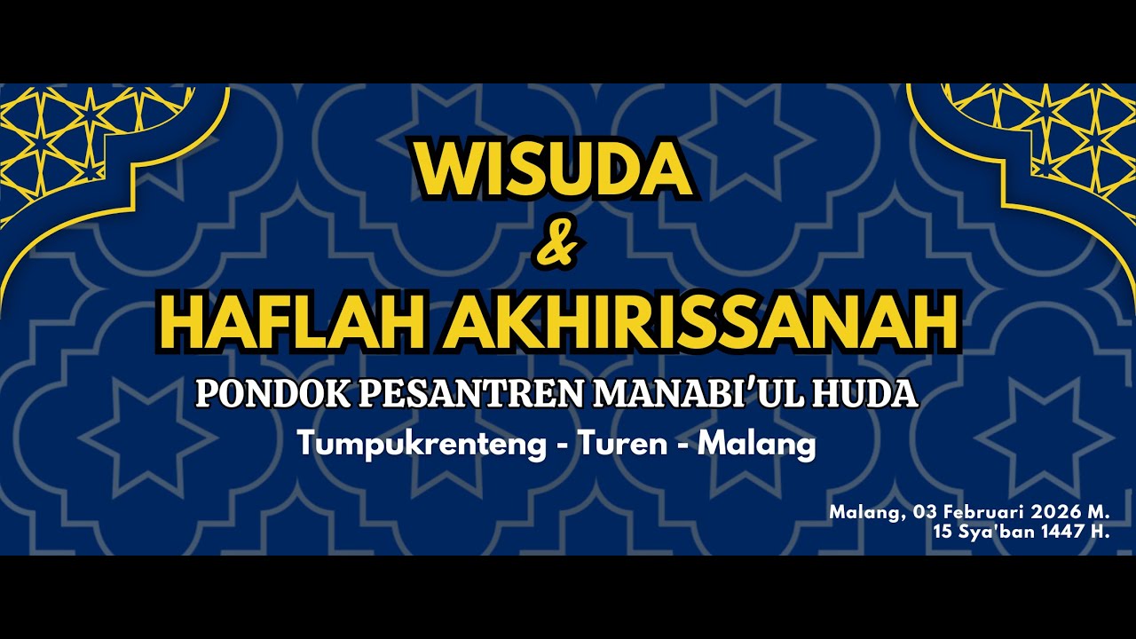 🔴 ( LIVE ) WISUDA DAN HAFLAH AKHIRISSANAH PONDOK PESANTREN MANABI'UL HUDA TUMPUKRENTENG TUREN