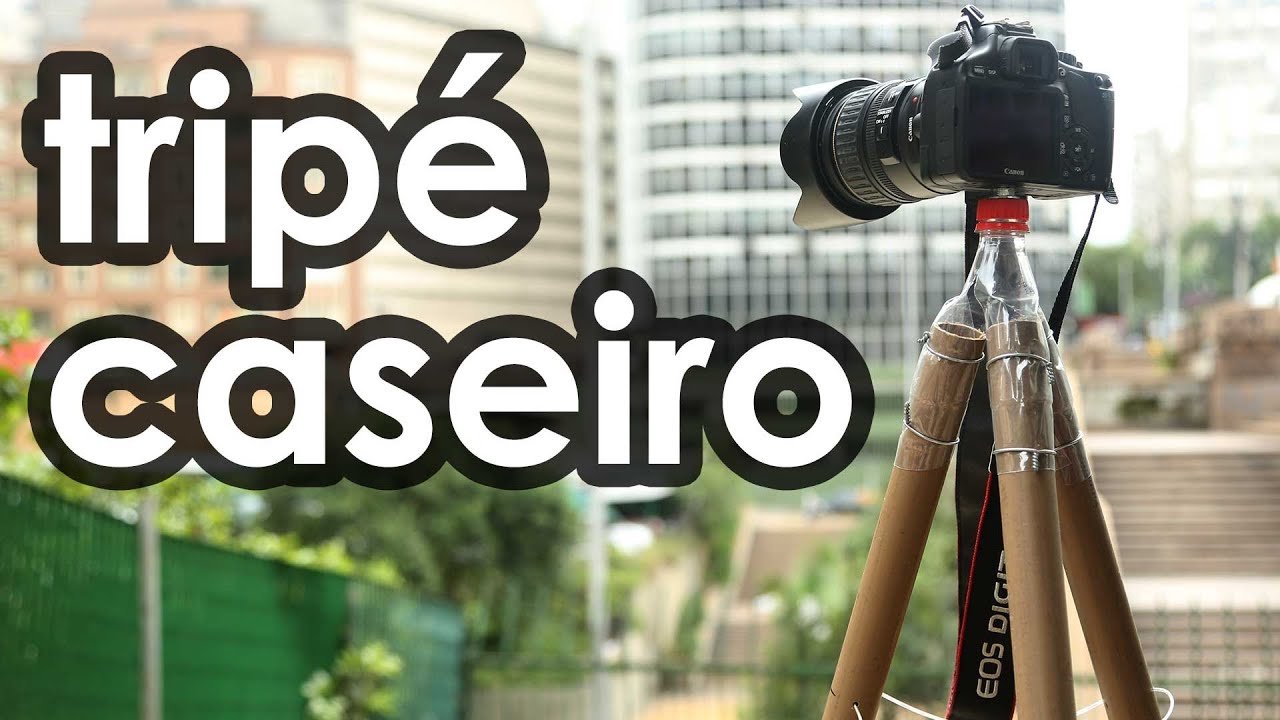 Tripé caseiro para câmera fotográfica - How to make a tripod for camera