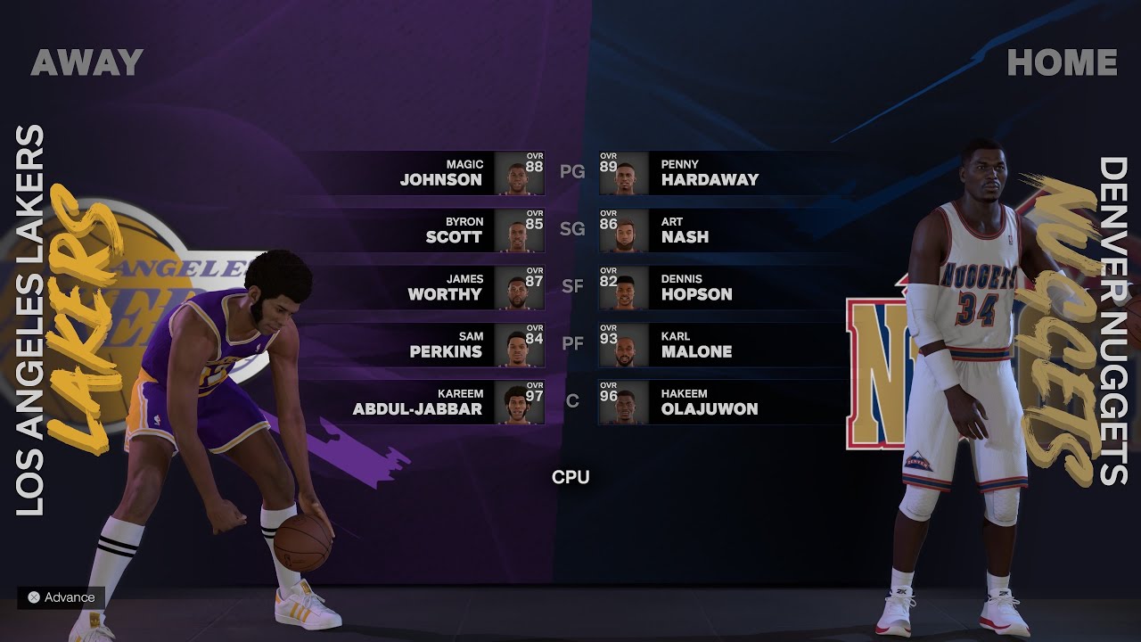 NBA 2K25 MyEra Sim &lsquo;96 Season Jordan Era Magic/Bird Lakers 4x🏆 vs Nuggets