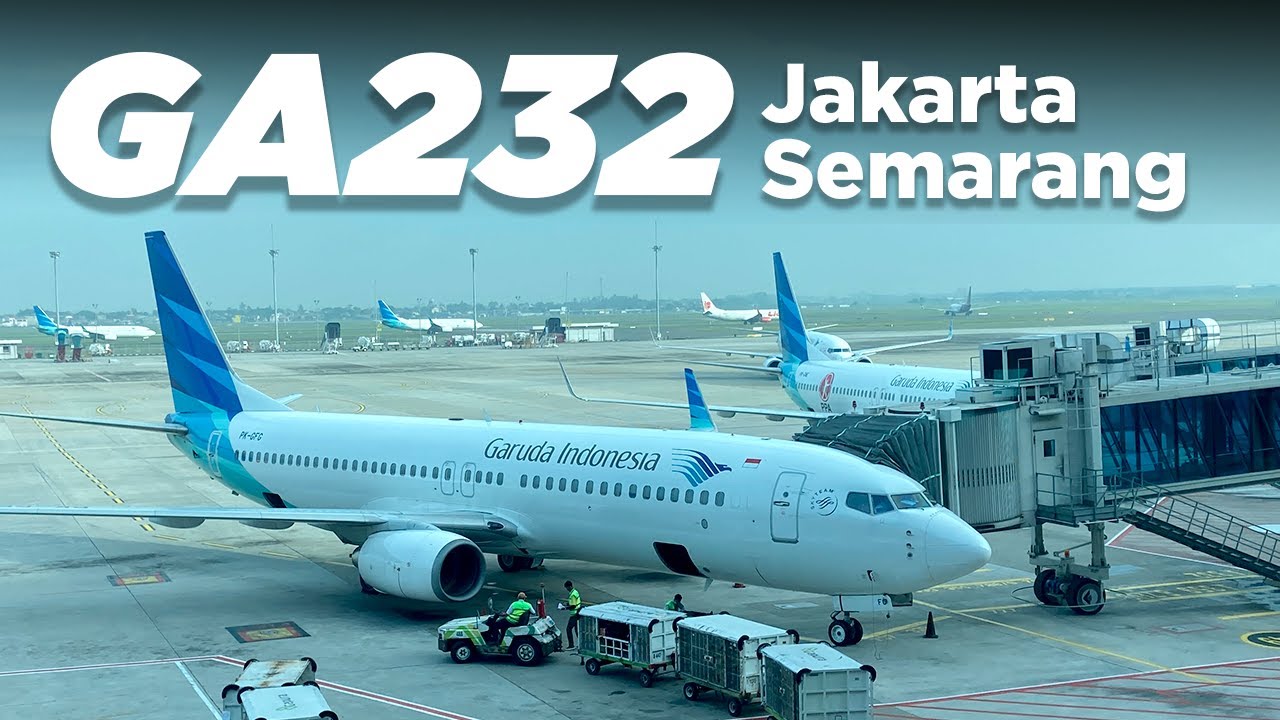 Flight Pagi Garuda Indonesia GA232 Jakarta Semarang