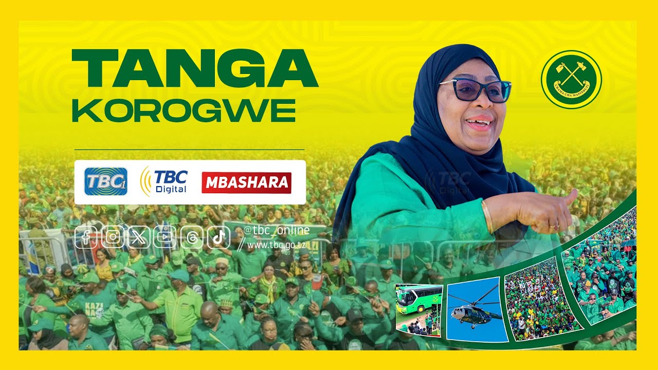 🔴#TBCLIVE: MKUTANO WA KAMPENI ZA MGOMBEA URAIS CCM -  KOROGWE TANGA
