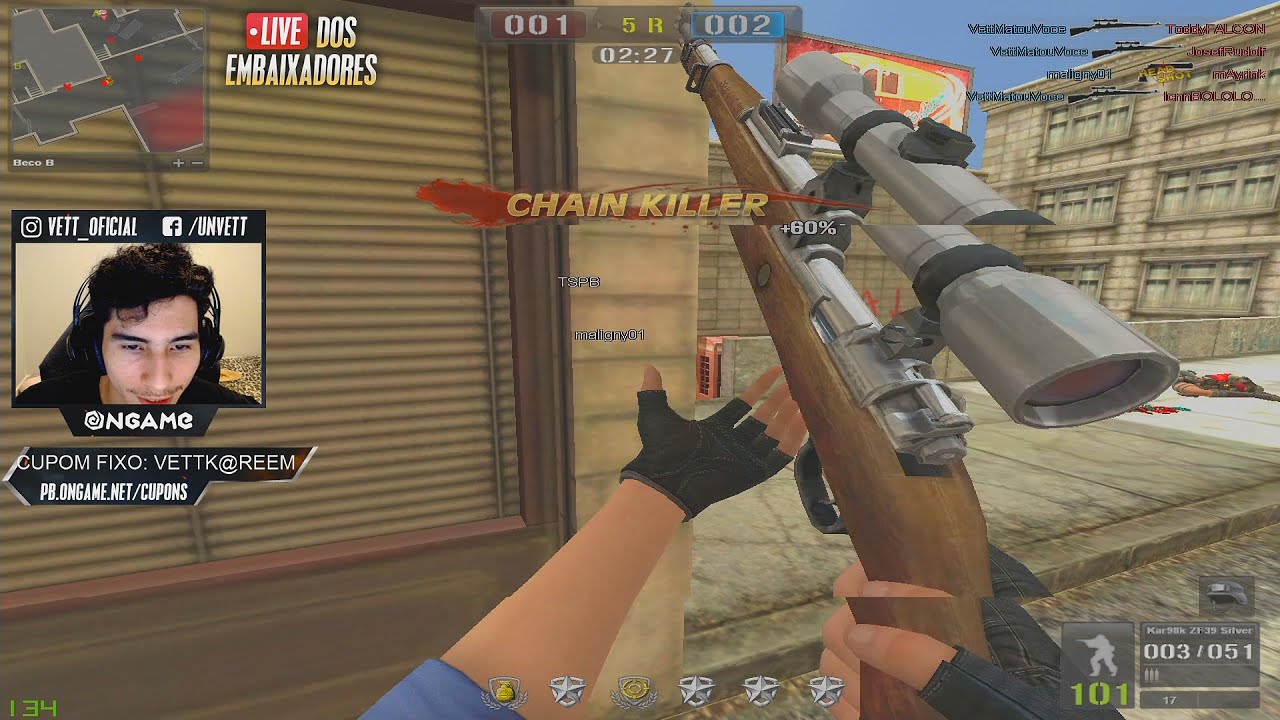 Vett, Thor, Maligny, Patinho e TSPB vs LENDAS DO SERVER