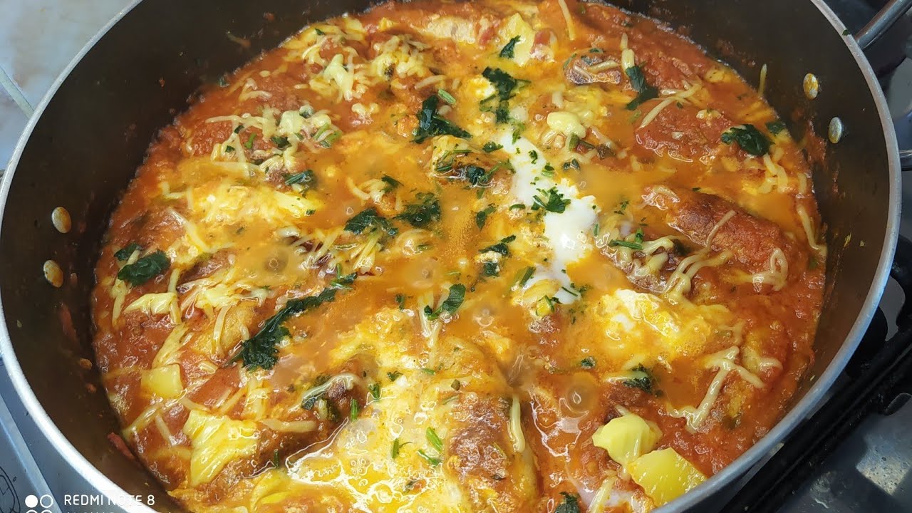 المرقاز الكاذب بنص صدر دجاج طبق بنين وزاكي
