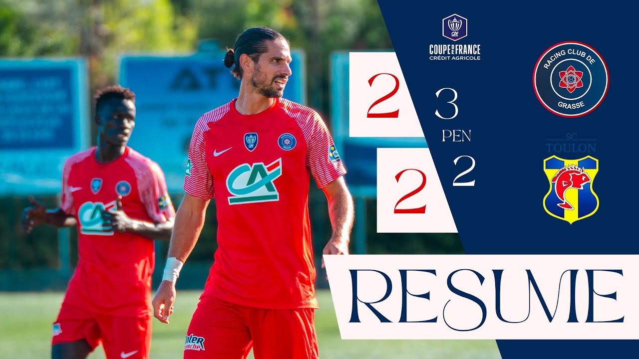 Résumé - RC GRASSE / TOULON SC (2-2) PEN 3-2