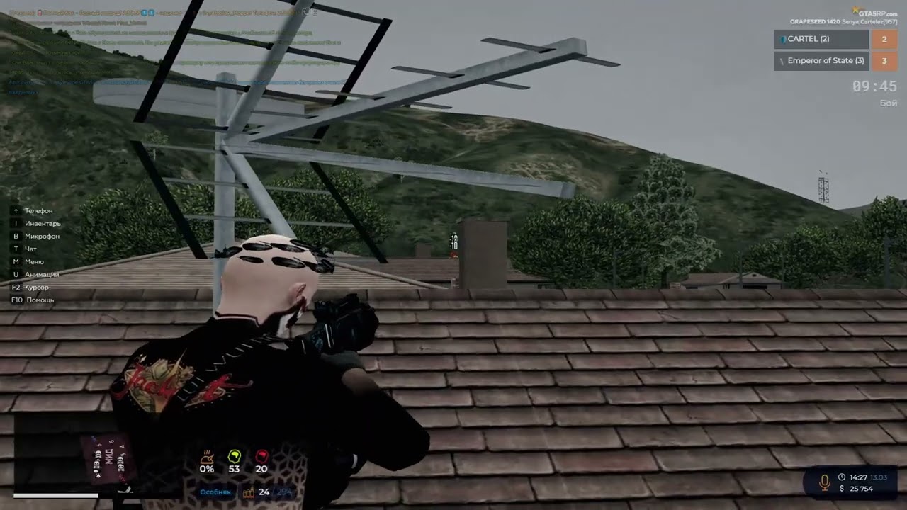 картелевский расстрел по пяткам на @GTA5RP