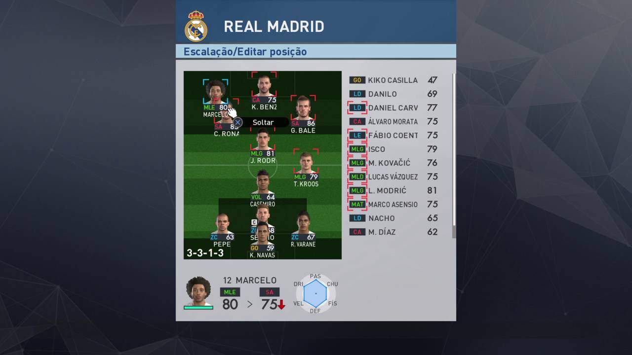 PES 2017- TATICA EXCELENTE PARA O REAL MADRID NO ESTRELA E ONLINE